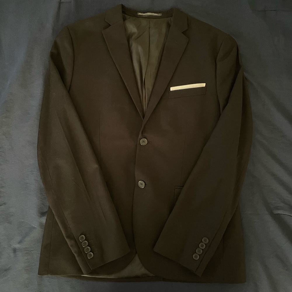 H&M Black slim fit blazer size 40R